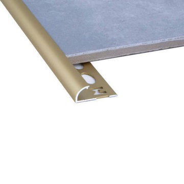 Aluminium 10mm Quadrant Edge Matt Gold