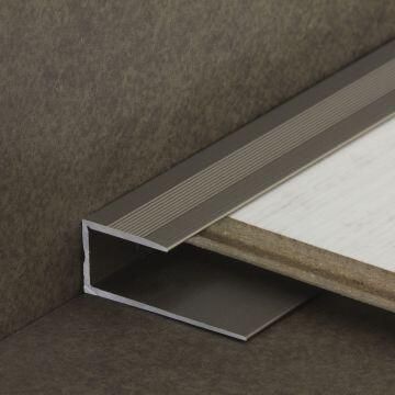 Aluminium 8mm End Cover Carpet Bronze