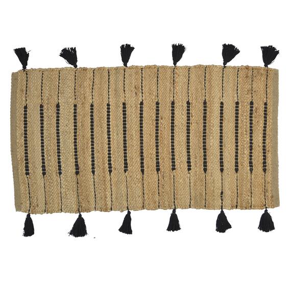 Jimma rug natural black 60x110cm inspire