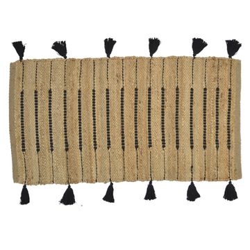Jimma rug natural black 60x110cm inspire
