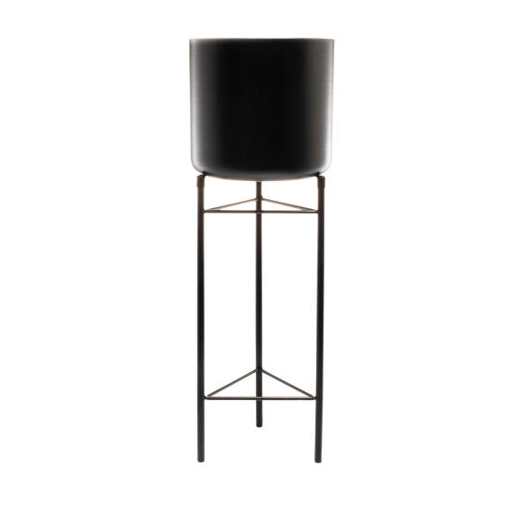  Black Flowerpot On Metal Stand URBANIST Medium
