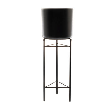  Black Flowerpot On Metal Stand URBANIST Medium