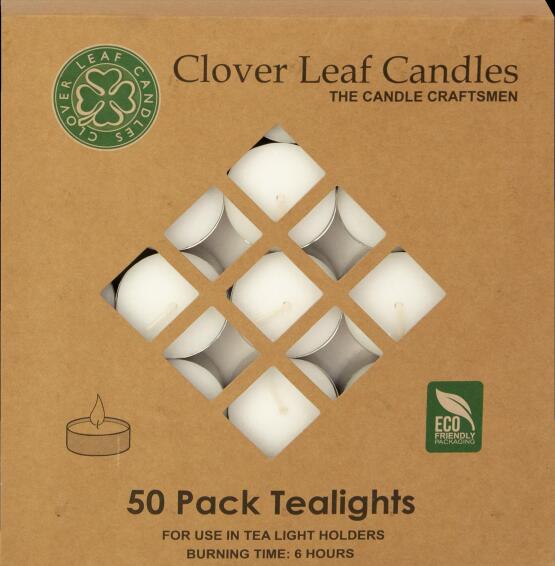 Tealight Candle 50 Pack 6 hour burn time