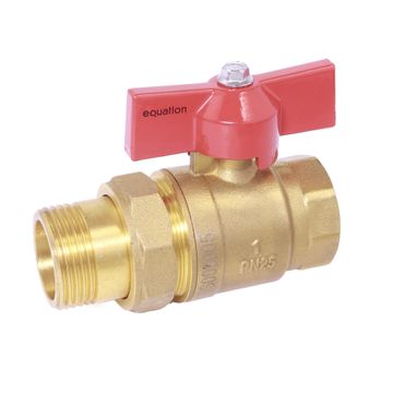 BALL VALVE BUT 25B EQ M1 F1 SWVL SCRW