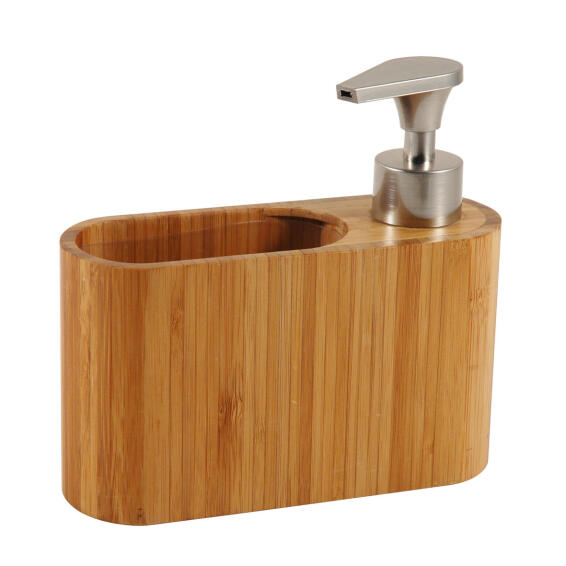 Kitchen Soap Dispenser Bamboo D18Xh14Cm