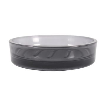 Sensea studio soap dish transparent black
