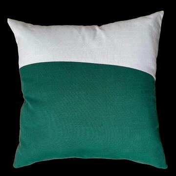 Green Leaf Print Decorative Scatter Cushion 50x50cm main image 1