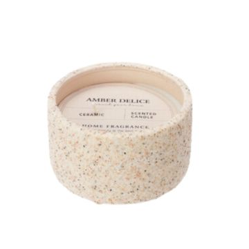 Scented candle h&s amber text cera 12x7