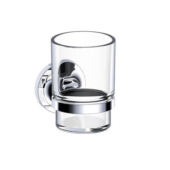 Sensea Elliot Tumbler Holder and Chrome Glass 12cm 