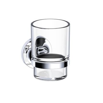 Sensea Elliot Tumbler Holder and Chrome Glass 12cm 