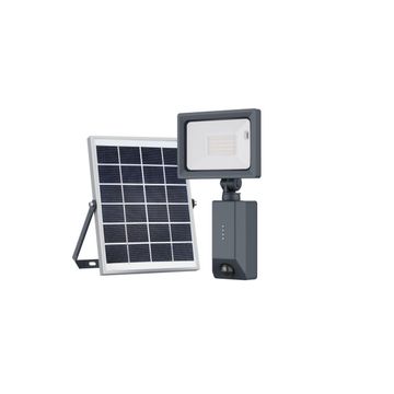 Inspire  Yonkers Solar Floodlight 1000LM 4000K BK