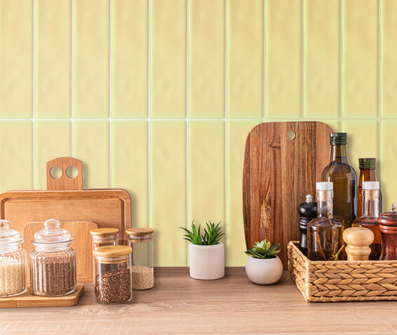 Subway matt tile ceramic vanilla 75x300mm