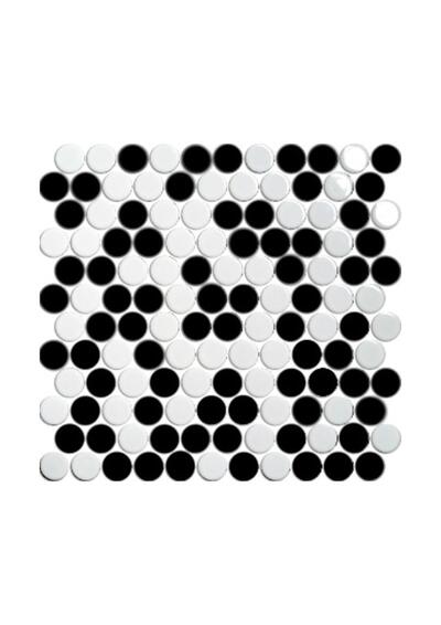 Mosaic bubble black and white 312x330mm