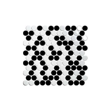 Mosaic bubble black and white 312x330mm