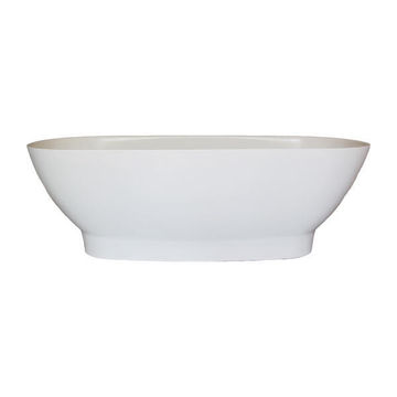 Ovale Freestanding Bath Polished White