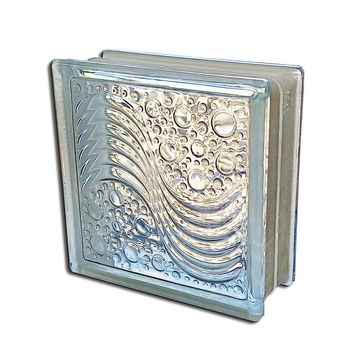 Glass Block Sea Wave 190mmX80mm