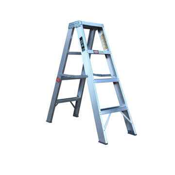 RISE 4 STEP ALUMIN LADDER DS 120CM 150KG