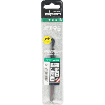 HSS sprint master 8.0mm X1 sleeved DIN338 alpen drill bit