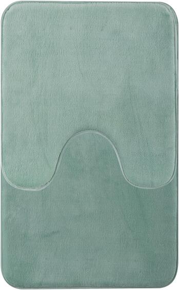 Luxury Foam Bathmat Sage 2-Piece Set W60cmxD3.5cmxH100cm 