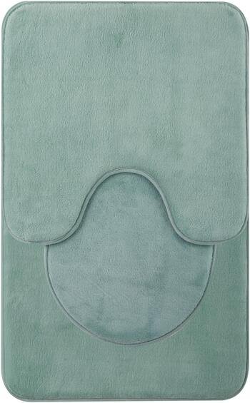 Luxury Foam Bathmat Sage 3-Piece Set W60cmxD3.5cmxH100cm 