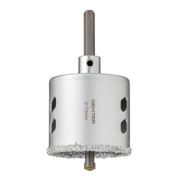 DEXTER - Masonry TCG Hole Saw 73MM Hex Shank