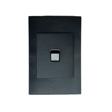 Lexman 1-Lever 1-Way Switch Black (100x50)