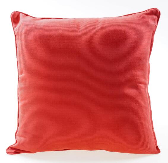 Indian cord scatter cushion red 50x50cm