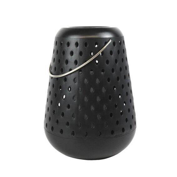 Flaming LED Candle Lantern Light Battery Operated Black