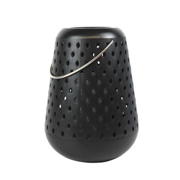Flaming LED Candle Lantern Light Battery Operated Black