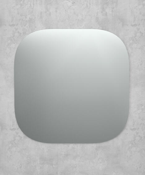 Frameless Square Round Mirror W60cmxD0.4cmxH60cm