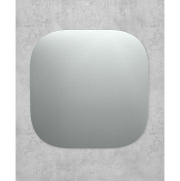 Frameless Square Round Mirror W60cmxD0.4cmxH60cm