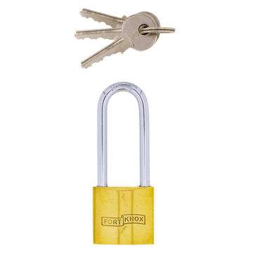 Fort Knox Brass Padlock Long Shackle 30mm