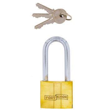 Fort Knox Brass Padlock Long Shackle 50mm