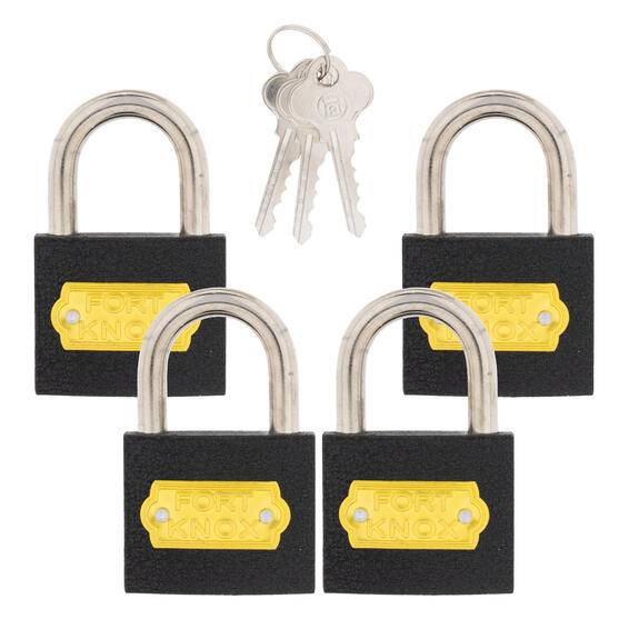 Fort Knox Iron Padlock Keyalike 50mm 4pk