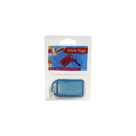 Key tags click type ass 5/pack