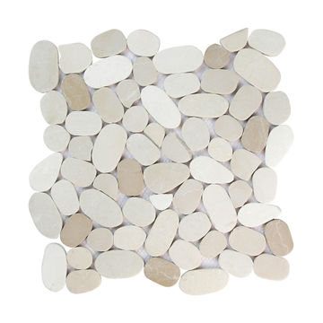 ARTENS Mosaic Marble Pebble Mix Brown Beige 300X300MM