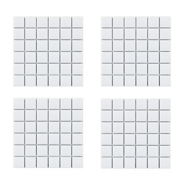 ARTENS Mosaic Kiel White Ceramic Squared Glossy 300X300MM