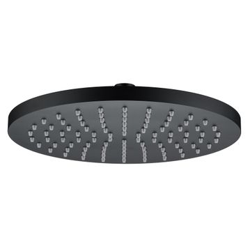 Sensea kouta round shower head matt black 25cm