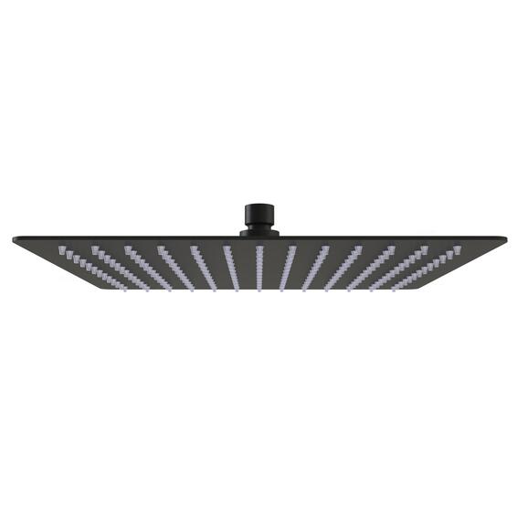 Sensea studio square shower head matt black 30cm