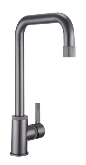 Delinia Indus Kitchen Sink Mixer Tap Brushed Titan