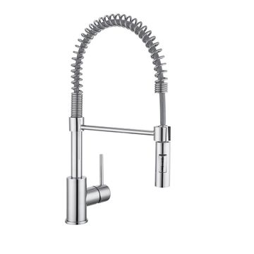 Delinia Tomas Spring Neck Kitchen Sink Mixer Tap Chrome H46Cm Spout Reach 27Cm
