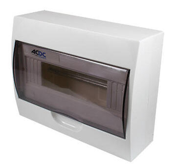  12-Way Surface  Din Db With Door And Tray White