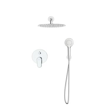 Sensea Icone In Wall Shower Kit Round Chrome