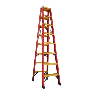 Ladder 8 Step Double Sided Full Fibre-Glass 
