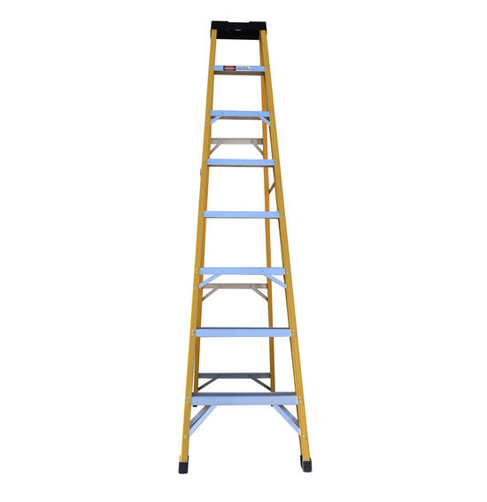 Ladder 8 Step Single Sided Partial Fibre-Glass 