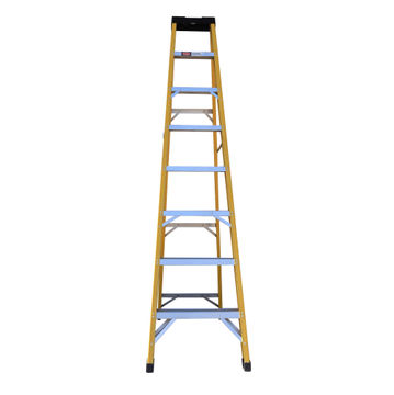 Ladder 8 Step Single Sided Partial Fibre-Glass 
