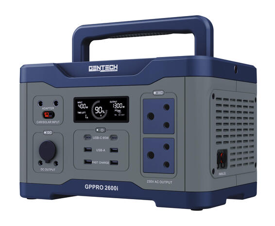 Gentech Pro Series Portable Power Station PRO 2600i 1300W