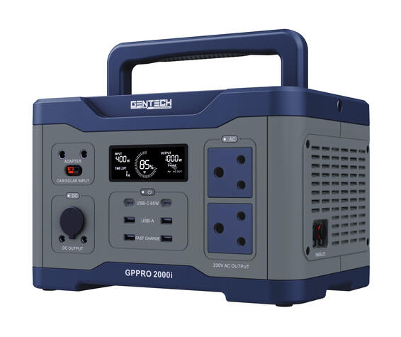 Gentech Pro Series Portable Power Station PRO 2000i 1000W