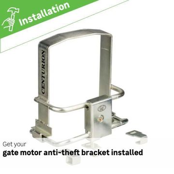 anti theft bracket for gate motor