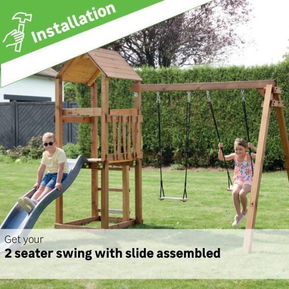 Swing set 2 seater with slide